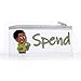Give, Save, Spend Cash Envelopes for Kids-Budget Keeper Jr-Set of 3 Zipper Pouches for Children Saving Money