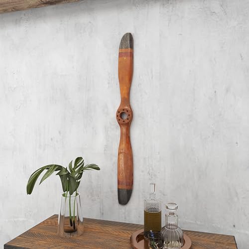 Deco 79 92671 Wood Airplane Propeller Home Decor 2 Blade Wall Sculpture thumb #6