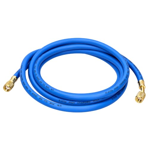 Aoutecen Tuyau de climatisation fiable Tube d'ajout de fluorure Tuyau de Recharge de réfrigérant Outil d'ajout de réfrigération,(Double inch System eters, Single)