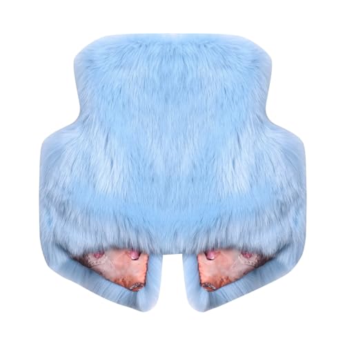 Kids Girls Faux Furry Vest Coat Waistcoat Thick Warm Sleeveless Furry Jacket Cardigans Toddler Fuzzy Fashion3