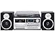 Trevi TT 1072 DAB, 33, 45 und 78 RPM Vinyl-Plattenspieler, Kabelloser Vinyl-Player, CD- und MP3-Player, USB und SD, 25W, DAB/DAB+ FM Digitalradio, Kopfhörerbuchse, Bassreflex-Lautsprecher, Schwarz