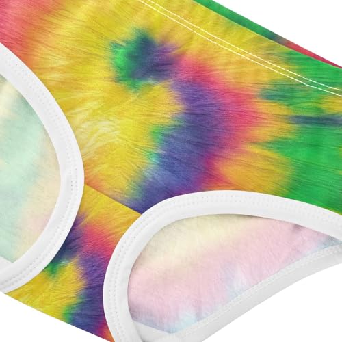 Tie Dye Vibrant Panties for Girl Toddler Girls Underwear Cotton Fancy Kids Briefs Undies 2t4