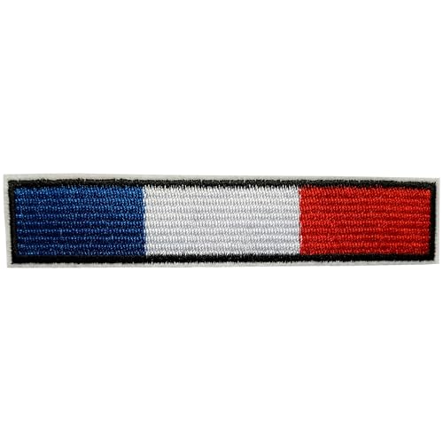 Écusson Drapeau Français Patch Thermocollant France à thermocoller transfert bleu blanc rouge à coller au fer repasser applique pays brodé à coudre badge...