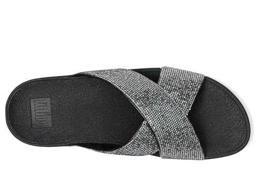 Image of FitFlop Women's, Lulu Glitterball Cross Slide Sandal