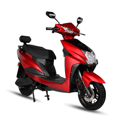 Image of MIOOX 60V*40AH Electric Scooter withLithium Battery, 110-120km Range, 40km /h Speed & 2Year Battery Warranty (Red)