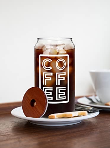Iced Coffee Cup Beer Can Glass With Lids And Straw Drinking Glasses Glass Cups Glass Coffee Cups Glass Tumbler Mixed Drinkware Sets To Go Coffee Cups Travel Coffee Cup Clear Coffee Cups #TOP2