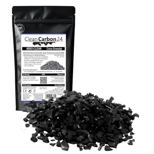 Aktivkohle Granulat 3,4 - 4,8mm, aus Kokosnussschalen zur Luftreinigung (2,5 Liter)