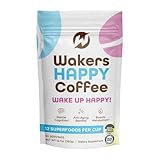 Wakers HAPPY Coffee supports energy, focus, anti-aging, and metabolism. Made in the USA with natural ingredients and Keto-friendly. Reminding you to wake up happy!
