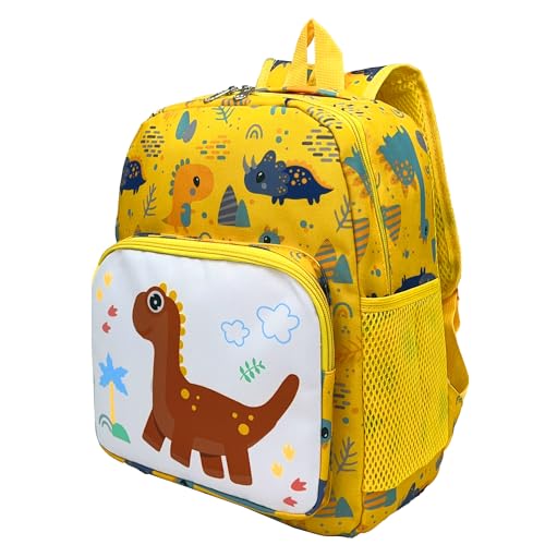 POWOFUN Mochila infantil infantil de viagem pré-escolar, linda mochila de desenho animado para meninas, meninos e bebês