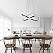 MAYNA Modern LED Pendant Light Fixture, Contemporary LED Chandelier with Irregular Ring Lights, Adjustable Modern Chandeliers for Dining Room Kitchen Entryway Living Room Bedroom, 6000K Daylight