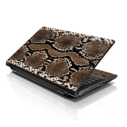 Image of LSS 15 15.6 inch Laptop Notebook Skin Sticker Cover Art Decal Fits 13.3 inch 14 inch 15.6 inch 16 inch HP Dell Lenovo Apple Asus Acer Compaq (Free 2 Wrist Pad Included) Snake Print