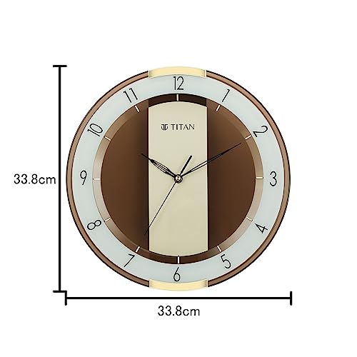 Titan Store Titan Contemporary Brown Wall Clock - Image 6