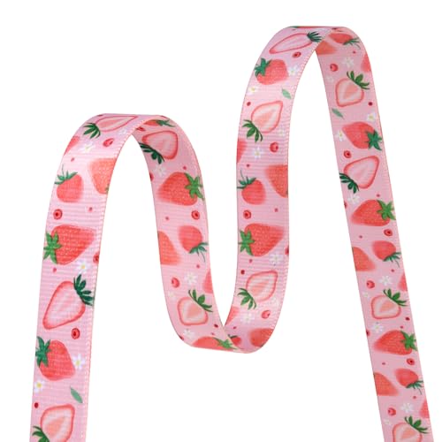 Mihqy Hundehalsband, Verstellbares, Weich & Komfort Hunde Halsband, Böhmisches, Blumen, geometrisches, Stammes Design, für Kleine, Mittlere und Große Hunde(Erdbeere,S)