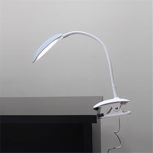 Miniatura 9 de Simple Designs LD2021-WHT - Lámpara de escritorio LED flexible con clip redondeado, color blanco