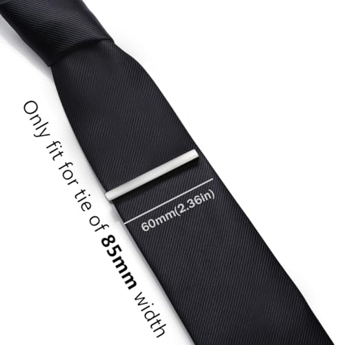 Image of HONEY BEAR 5cm /5.4cm /6cm Mens Tie Clip Bar for Normal Size Steel Business Wedding Gift 1.97 inch /2.12 inch /2.36 inch