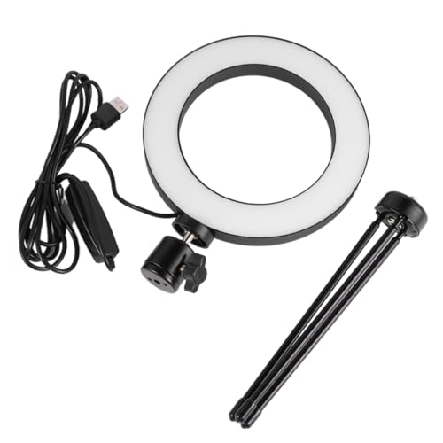 HOLIDYOYO 2PCS Beauty LED Fill Light Ring Lamp with Rack Selfie Light for Phone Live Broadcast for Night Video Recording and Makeup Applications