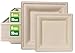 GreenWorks 6 inch and 8 inch Heavy-duty Compostable Plates (each 50 Count), 100 Count Bagasse and Bamboo Fiber Disposable Paper Plates 1