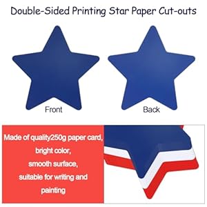   LOMIMOS-108pcs-Patriotic-Star-Cutouts-Paper-4th-of-July-Cut-Outs-Double-Printed-with-120Pcs-Glue-Points-for-Independence-Day-Kids-School-Bulletin-Board-Wall-Party-DIY-Decor-Craft