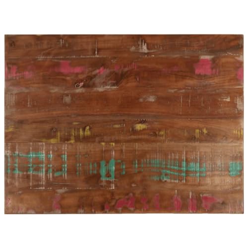 Tableros de mesa de madera maciza reciclada rectangular de 90 cm artesanales 2