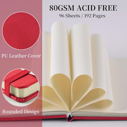 Image of 5x5 Pocket Sketch Book,80gsm Hardcover Art Sketchbook for Drawing Journal