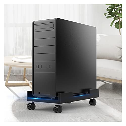 Soporte para CPU móvil Liudan con ruedas, soporte para torre de computadora, estilo enfriador, para escritorio o piso miniatura 5