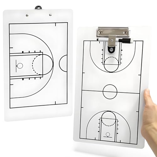 Basketball Coach Board, Clip Boards Dry Erase Coaches Clipboard with Marker Pen