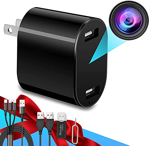 Hidden Camera - Spy Camera â€“ USB Wall Charger Camera â€“ Mini Security Camera â€“ Spy Camera Charger Adapter â€“ Nanny Cam â€“ Surveillance Camera Full HD 1080p â€“ Hidden Cameras â€“ Spy Cameras 2022 Upgraded