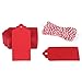 Valentine Red Gift Tags,Red Kraft Tags 100PCS Paper Gift Tags with String Craft Tags Perfect for Arts and Crafts,Valentine's Day, Wedding Christmas Day and Holiday