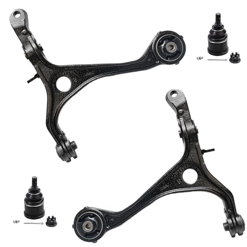 Image of Detroit Axle - Front 16pc Suspension Kit for 2003-2007 Honda Accord 2004-2008 Acura TSX, 4 Control Arms 2 Lower Ball Joints 4 Tie Rods 2 Boots 4 Front & Rear Sway Bars Replacement