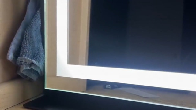 Espejo para maquillaje rectangular 60x50 cm con luz LED miniatura 7