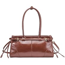 NEWBELLA Womens PU Leather Clutch Purse - Convertible Top Handle Shoulder Bag for Work Evening