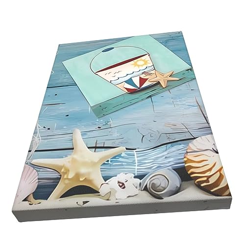 Impression poster toile phare et plage pour creer un salon cocooning - 3