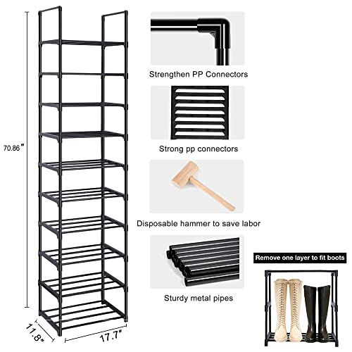 Oyrel Shoe Rack, Sturdy Metal Shoe Rack Organizer,Narrow Shoe Rack,Shoe Racks For Closets,Shoes Rack,Shoe Stand,Shoe Shelf #TOP3