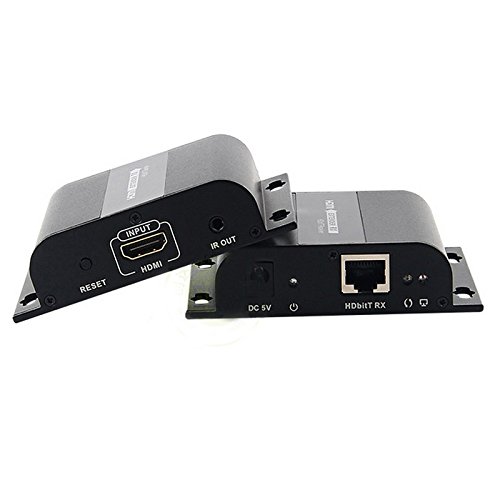 Sconosciuto LKV383 Hdbitt Extender IR over HDMI su RJ45 CAT5e/C fino a 120 m supporta 1 HDMI trasmettitore a molti ricevitori HDMI