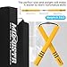 MOXIISTR Safe Foam Rubber Cord Nunchakus with Cord for Beginners Practice and Training (Yellow+Ring)