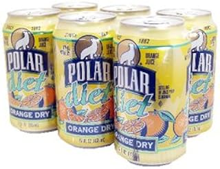 Polar Diet Orange Dry 4 - 6pk of 12oz Cans