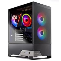 Skytech Gaming Nebula 2 Gaming PC, AMD Ryzen 5 5500 3.6GHz, NVIDIA RTX 5060, 1TB NVMe SSD, 16GB DDR4 RAM 3200, 650W Gold PSU, Wi-Fi, Win 11, Gaming Desktop