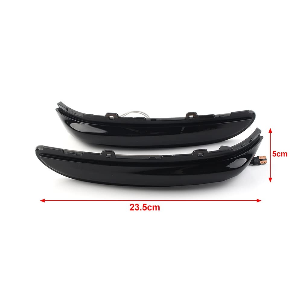 Indicador Lateral Luz LED Espejo Lateral Coche Lámpara Señal Giro Dinámica Que Fluye Para Peugeot 208 2008 2012-2021 Para Citroen C3 III C4 Para Cactus 2017-2021 Piloto lateral