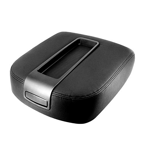 Fexon Center Console Lid Armrest Cover Compatible With 2007-2013 Chevy Chevrolet Avalanche Silverado Suburban Tahoe Gmc Sierra Yukon Xl Replaces 15217111 Black #TOP30