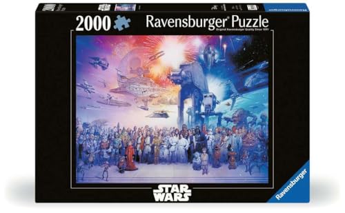 Ravensburger - Star Wars Universe - 2000 Piece Jigsaw Puzzle - Exciting Vision That Includes Every Character from Episodes 1-6 - Frameable - Premium Quality - Puzzles for Adults