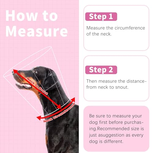 Dog-Cone-for-Dogs-After-SurgeryAdjustable-Protective-Dog-Recovery-Collars-Cones-for-Large-Medium-Small-Dogs-CatsComfy-Soft-Dog-Cones-Prevent-Pets-from-Touching-Stitches-RashesWoundsPinkM Dog Cone for Dogs After SurgeryAdjustable Protective Dog Recovery Collars Cones for Large Medium Small Dogs CatsComfy Soft Dog Cones Prevent Pets from Touching Stitches RashesWoundsPinkM