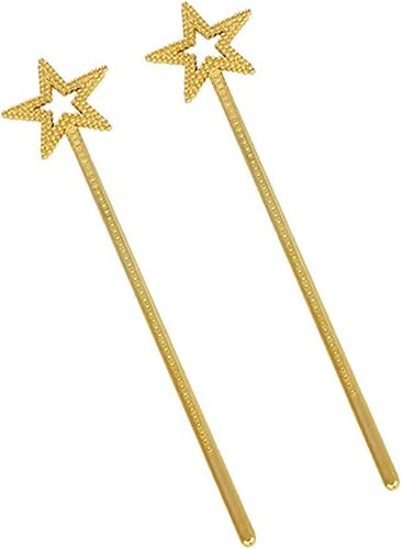 Miniatura 4 de 2 varitas mágicas de estrella de plástico con purpurina para princesa, palitos de ángel de hadas, varitas de Navidad, cosplay, accesorios de disfraz