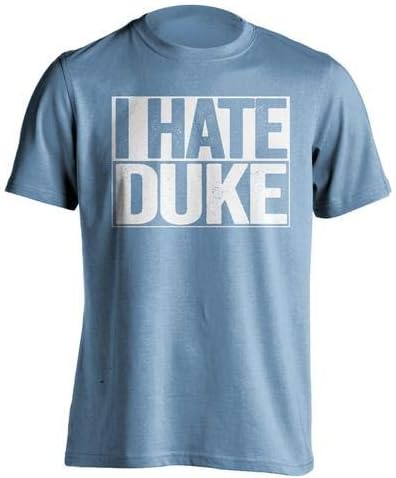 Beef Shirts I Hate Duke - Haters Gonna Hate Shirt - Blue and White Versions - Box Design