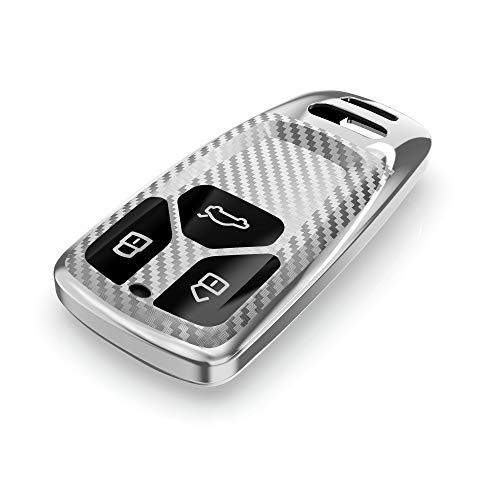 kwmobile autosleutelhoes compatibel met Audi 3-knops Smartkey autosleutel (alleen Keyless Go) - TPU beschermhoes… - Image 5