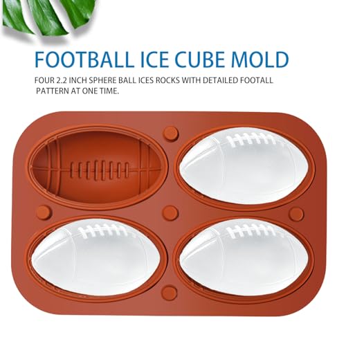 Molde de hielo fútbol WIGERLON de silicona miniatura 2