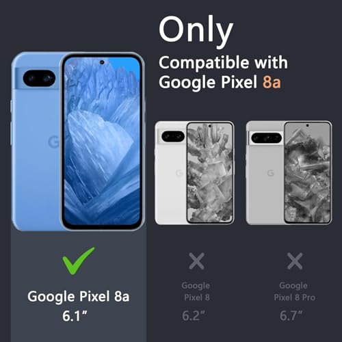 Coque Google Pixel 8a protection antichute et miroir or rose - 2