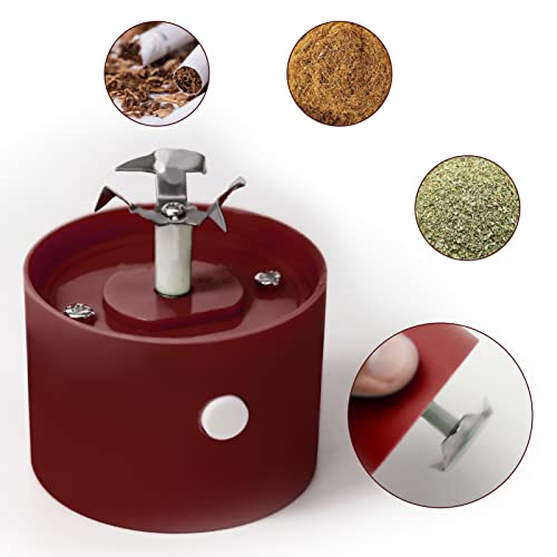 Electrical Metal Aluminum Herb Tobacco Grinder Cracker Crusher Spice Smoke Grinders 1 PC (Red) - Image 4