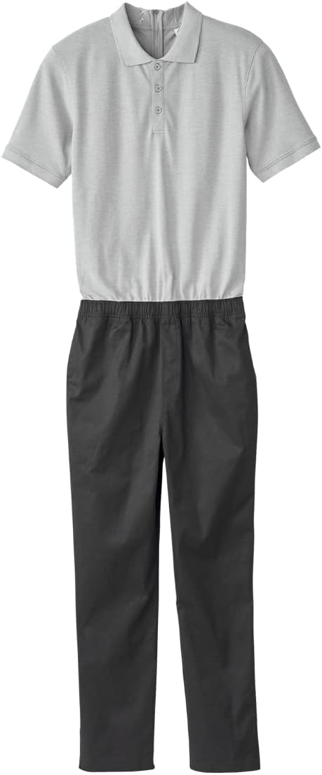 Men’s Stay Dressed Adaptive Jumpsuit With Short Sleeve Polo Shirt