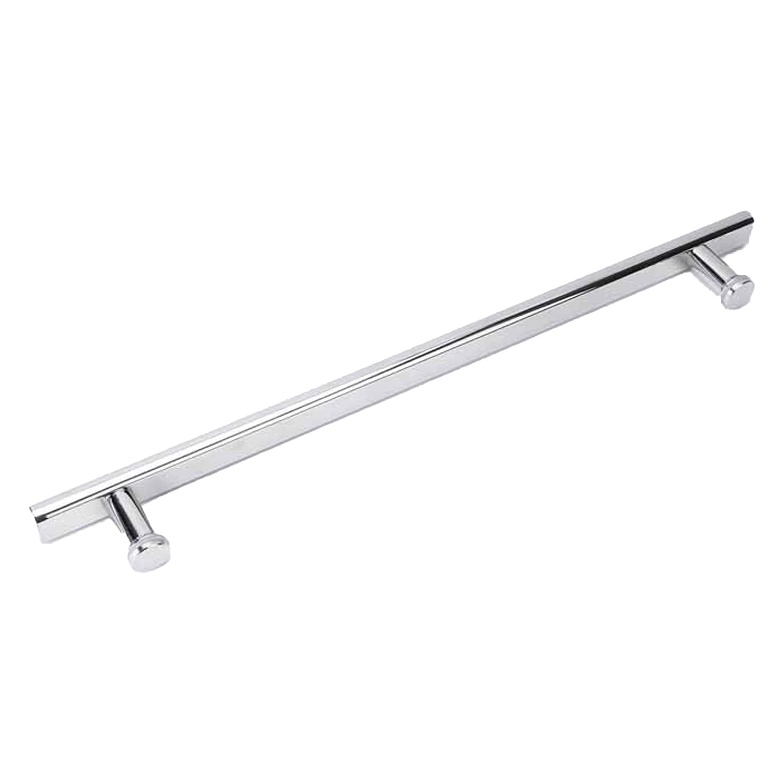 RWRAPS Poignée de Porte en Verre à Pousser et à Tirer pour Salle de Bain, poignée de Porte en Acier Inoxydable pour Porte en Verre, Finition entièrement polie - Remplacement du Bouton de Porte ()