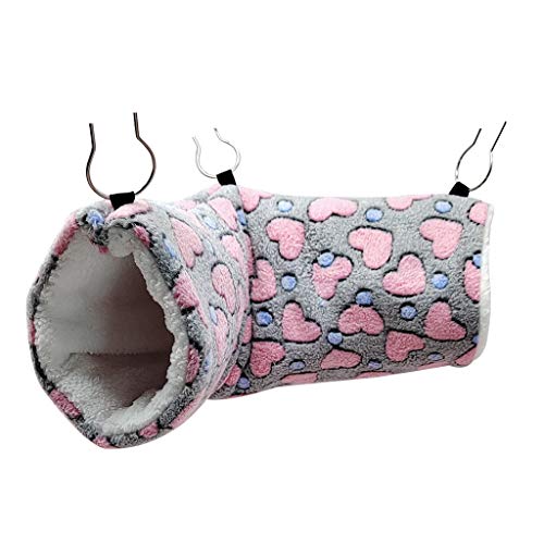 Hamster Hängematte, Tunnel Spielzeug, Streifenhörnchen, warmes Bett, weiches hängendes Versteck, Käfigschaukel für kleine Haustiere, zum Spielen, Schlafen, Klettern, kleine Haustierbetten, Hunde